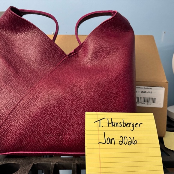 Portland Leather Handbags - Portland Leather Burgundy Shoulder Bag Cgrade sale Large Naomi